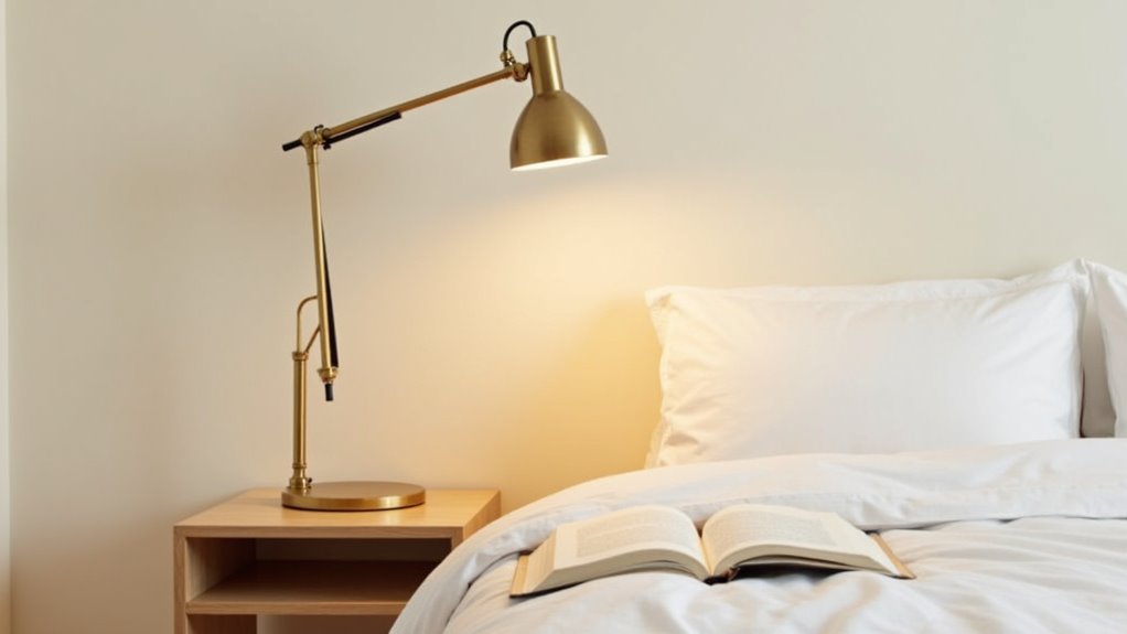 minimalist adjustable reading lamp