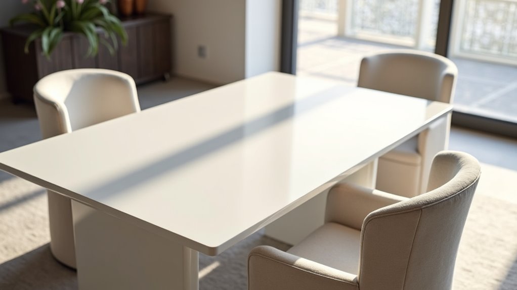 minimalist extendable dining table