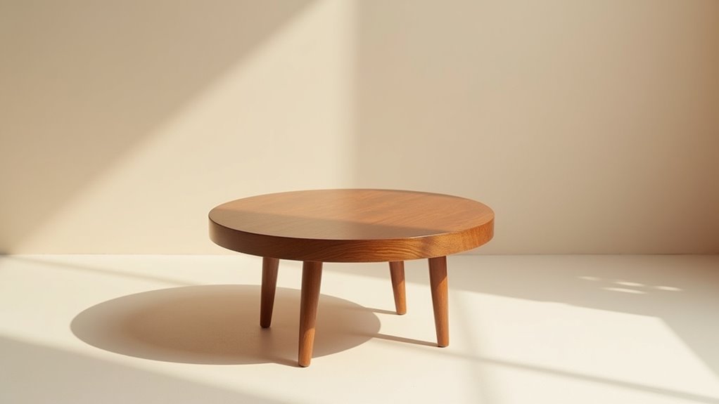 minimalist three legged coffee tables