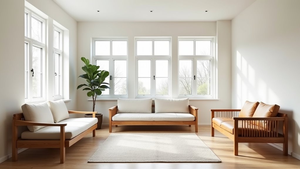 minimalist wooden sofa designs