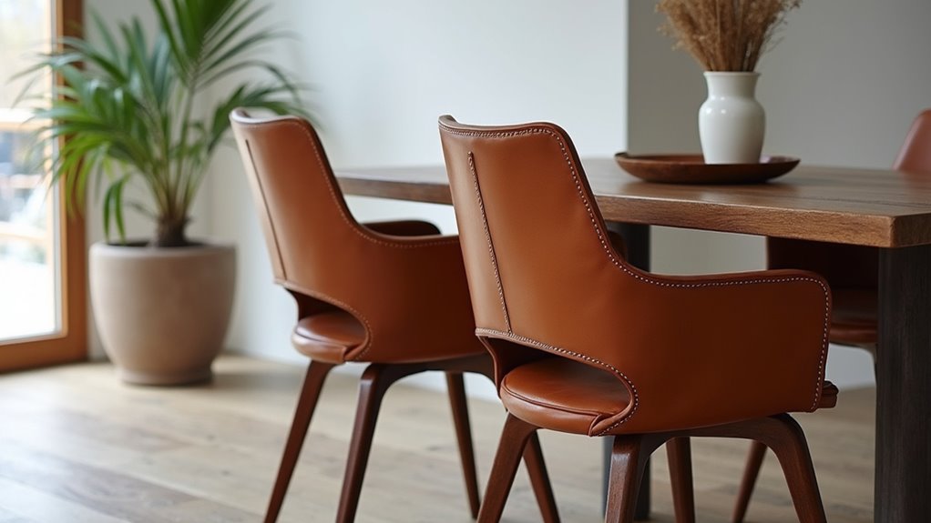 modern buffalo leather chair