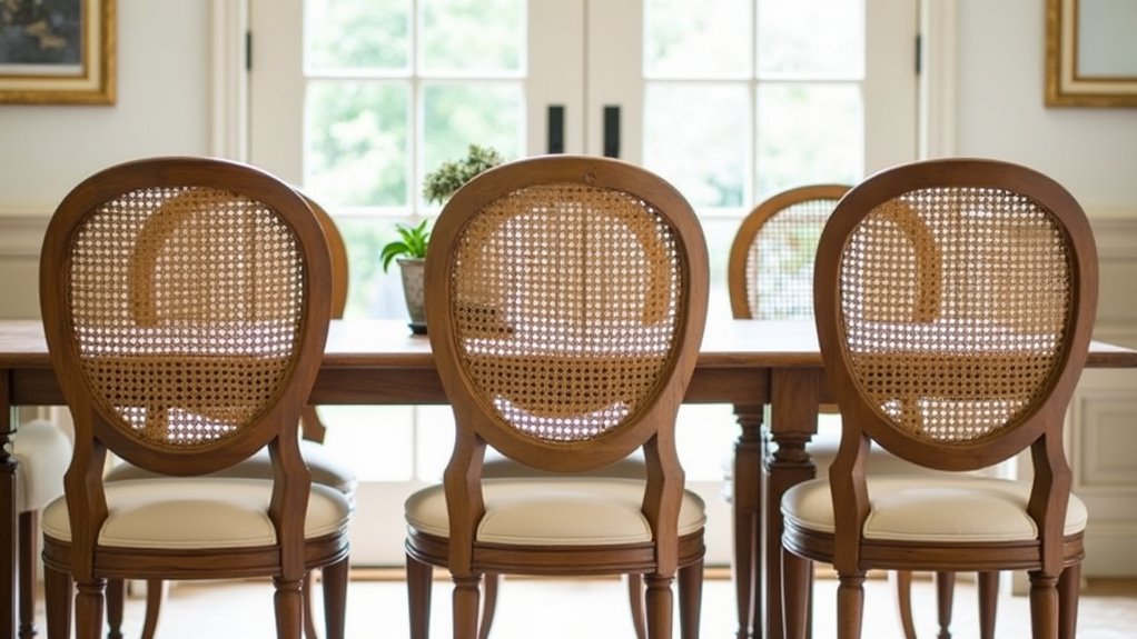 modern cane chair elegance