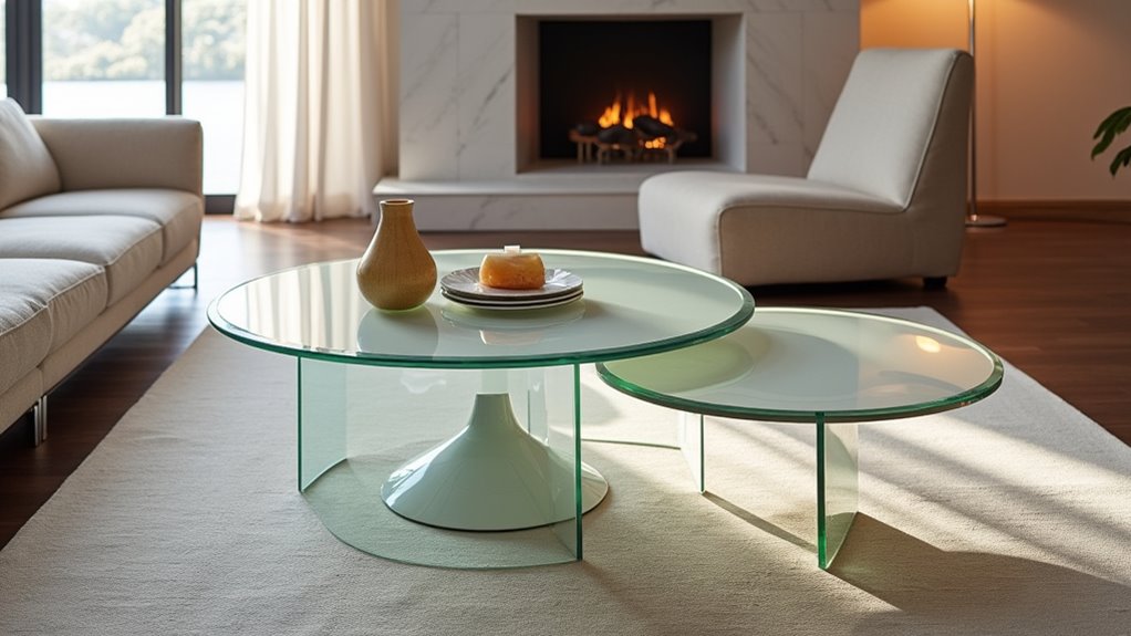 modern chic glass furniture