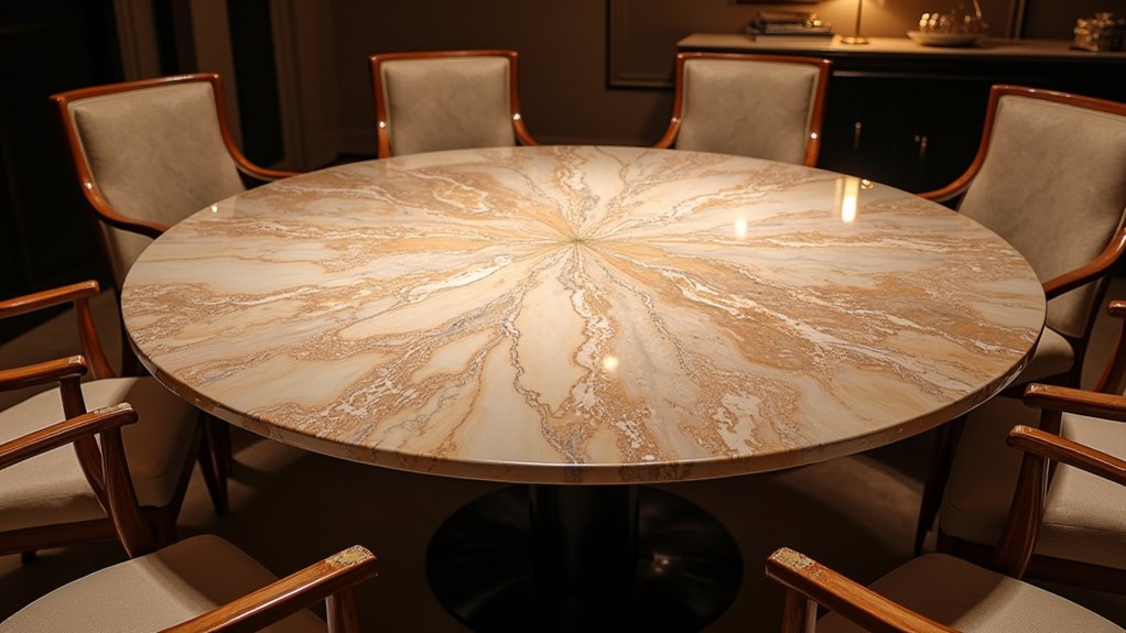 modern elegant extendable dining table