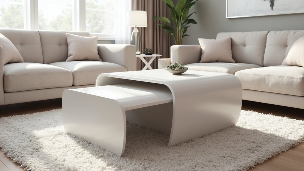 modern elegant nesting tables