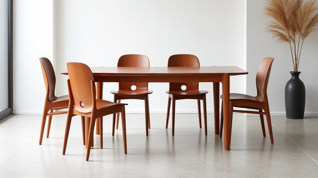 modern ergonomic teak chairs