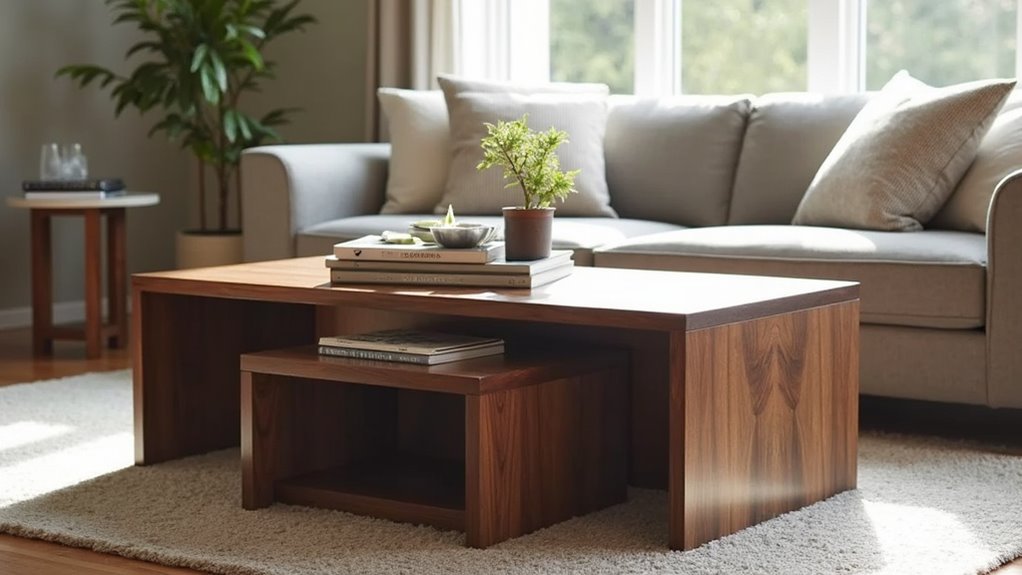 modern geometric nesting tables