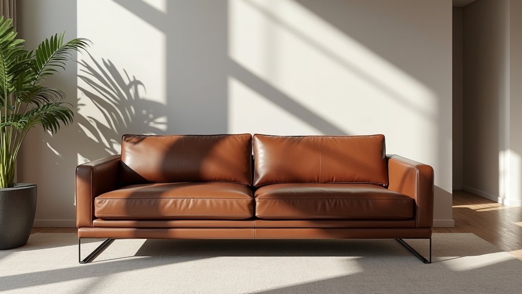 modern leather sofa versatility