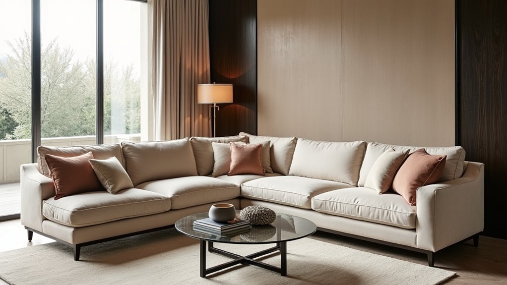 modern luxurious sectional comfort