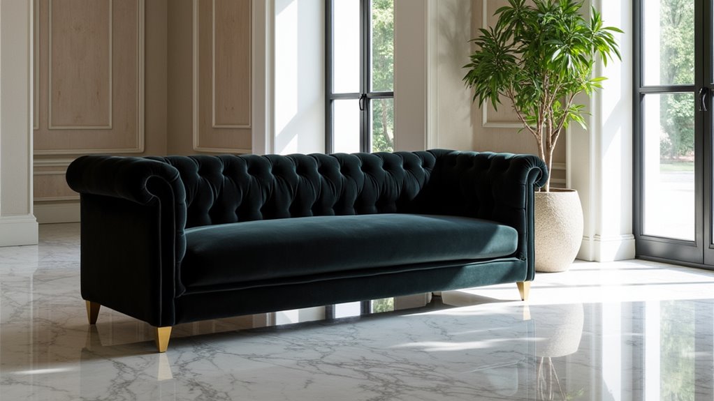 modern luxury black velvet