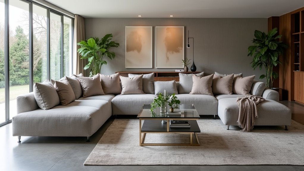 modern luxury sectional sofa