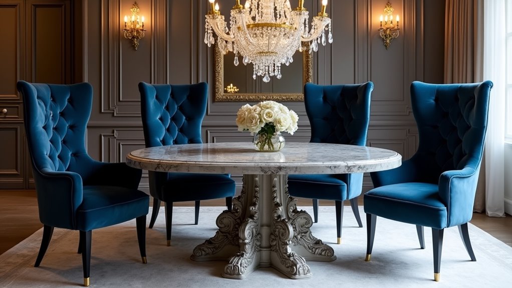 modern luxury velvet chair