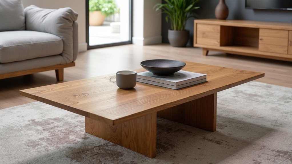 modern minimalist oak tables