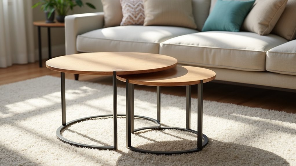 modern nesting coffee tables