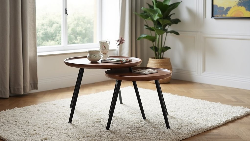modern nesting coffee tables