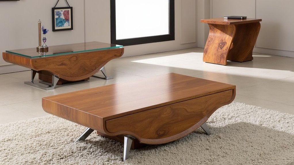 modern rustic coffee table