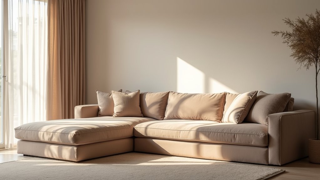 modular plush stain resistant sectional