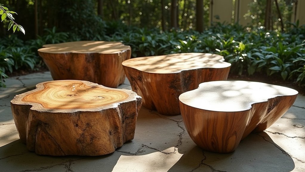 nature inspired organic coffee tables