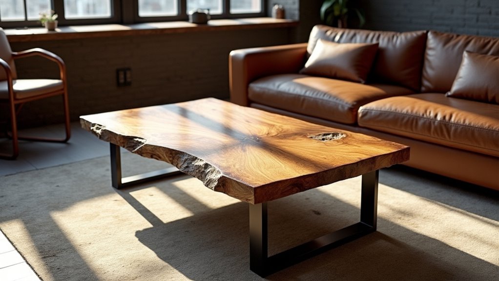 oak metal coffee tables