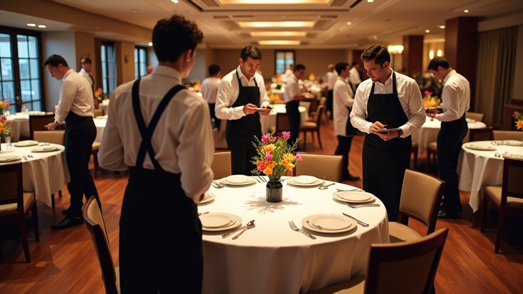 optimal dining table alignment