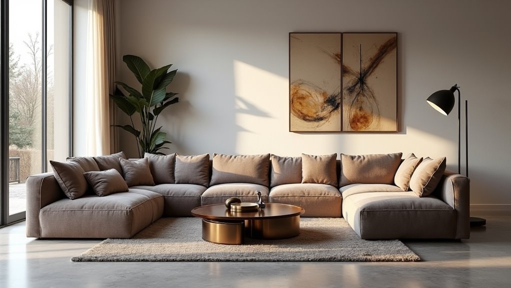 optimal sectional sofa placement