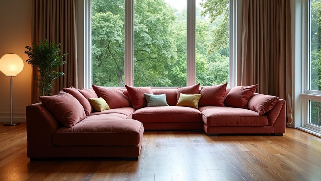 optimal sectional sofa placement