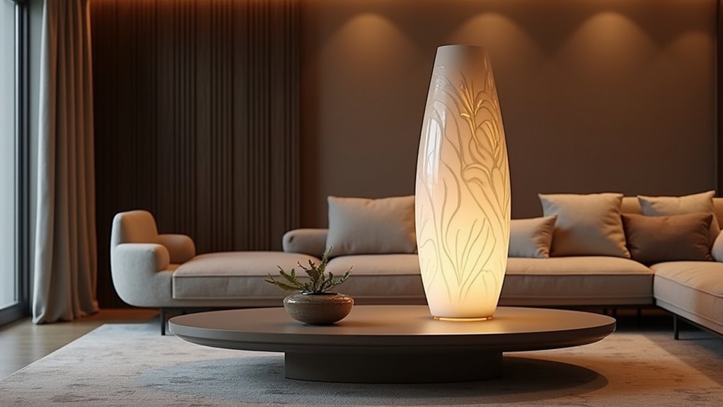 oversized ceramic statement lamps