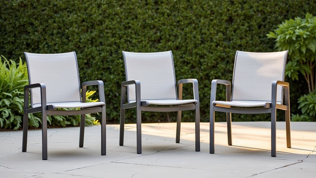 oversized stackable outdoor dining chair