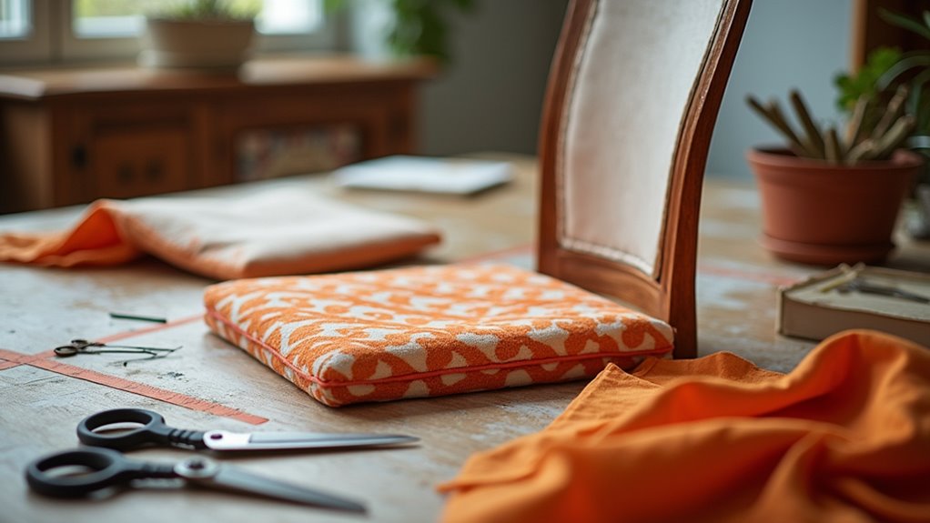 prepare and cut fabric