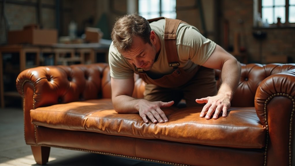 quality leather sofa construction