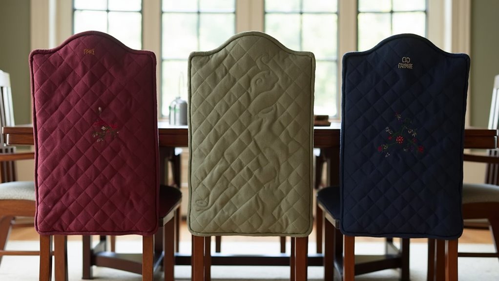 quilted chair covers selection