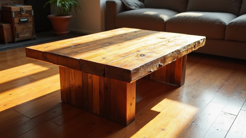reclaimed wood coffee table