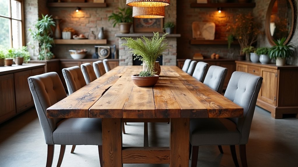 reclaimed wood dining tables