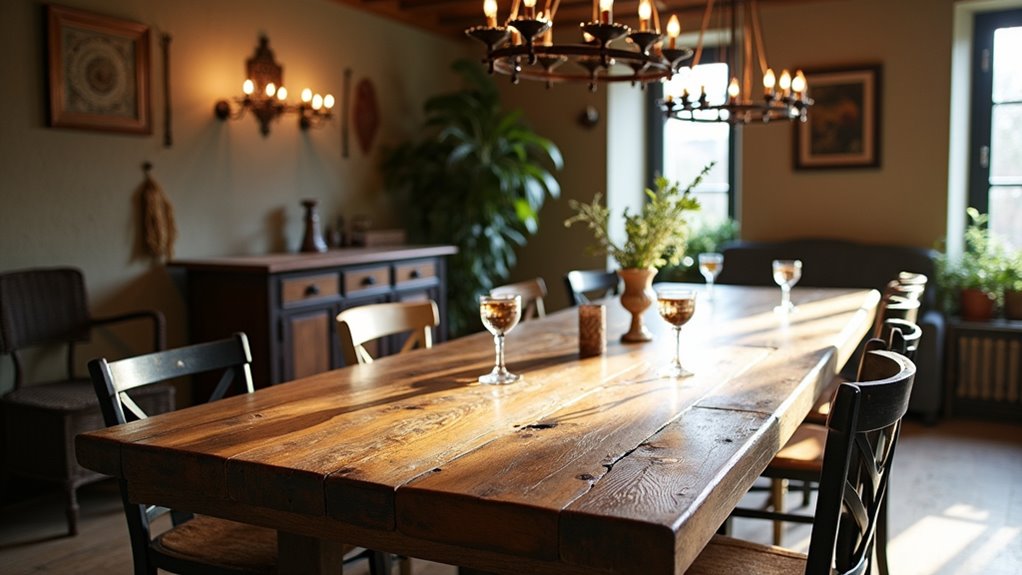 reclaimed wood dining tables