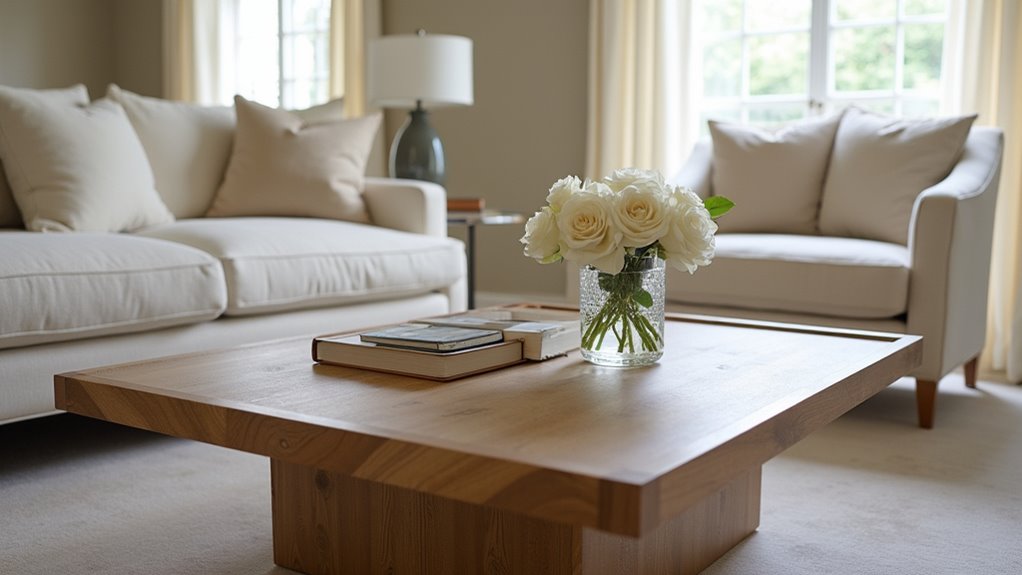 rectangular coffee table elegance