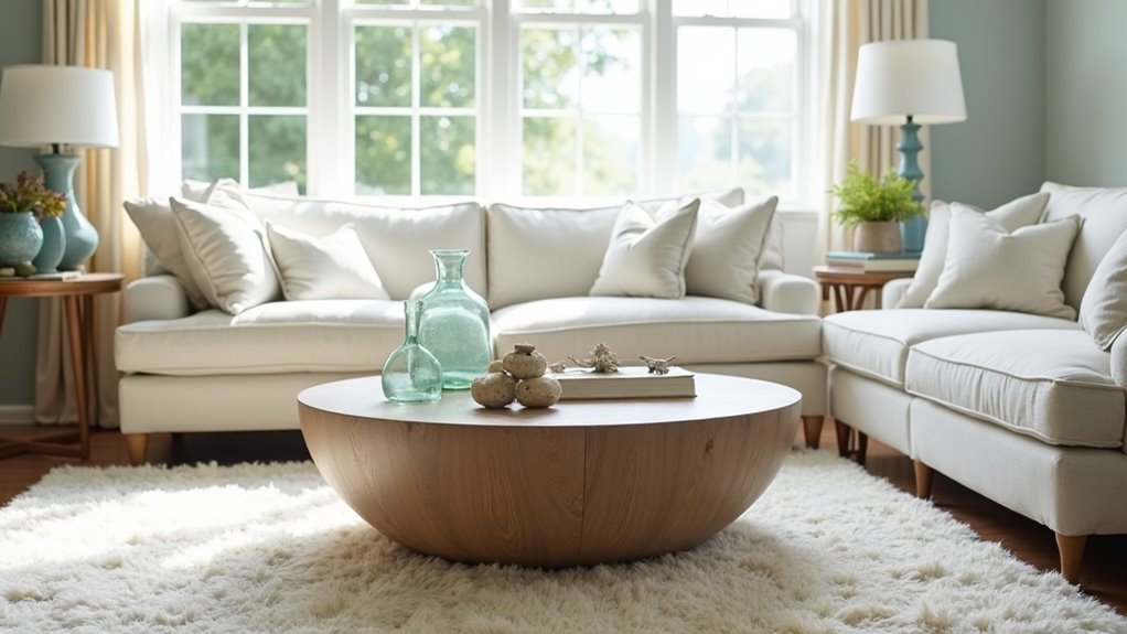 round coffee tables invite togetherness
