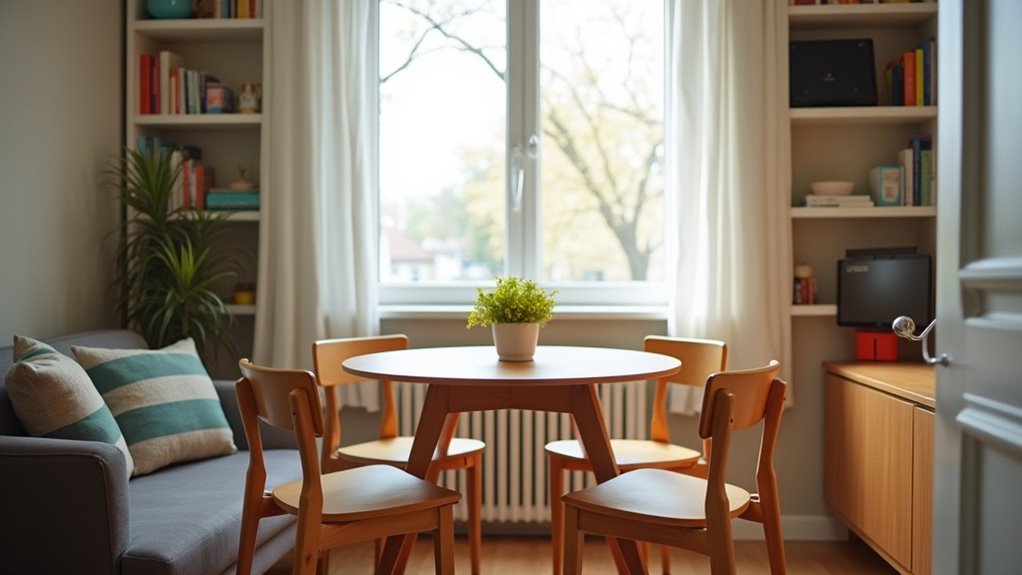 round tables optimize small spaces