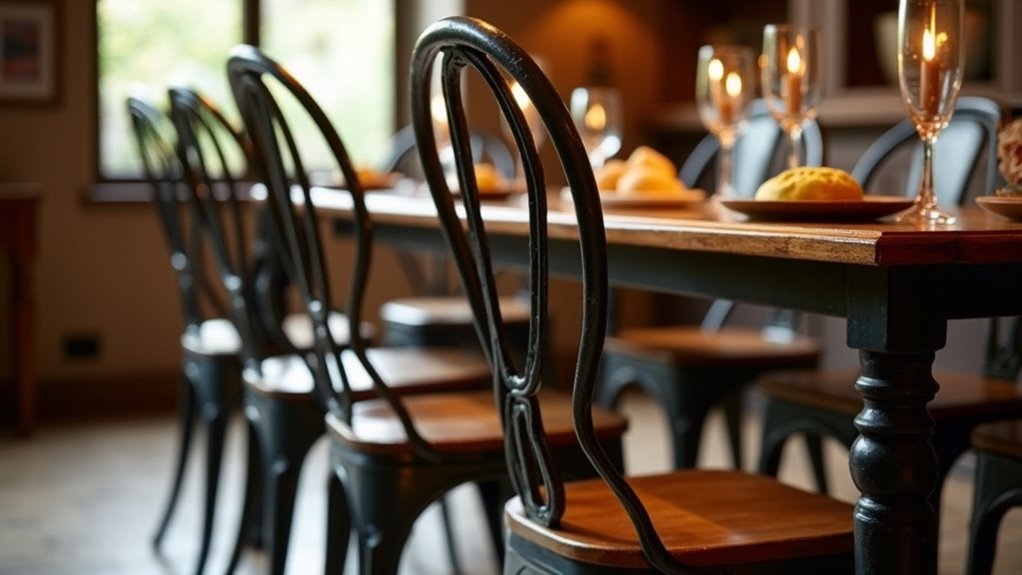 rustic chic durable bistro chairs
