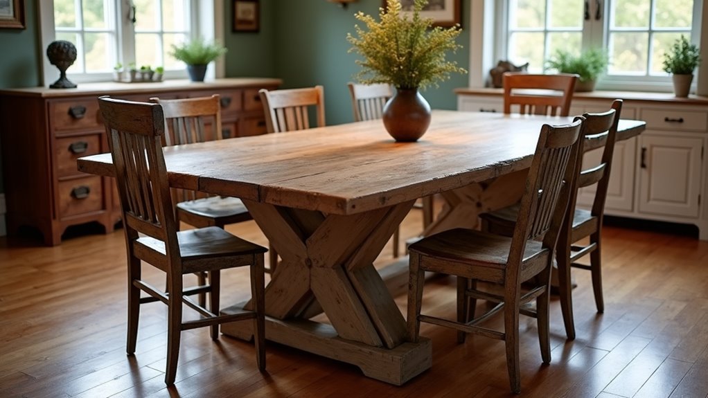 rustic dining table charm