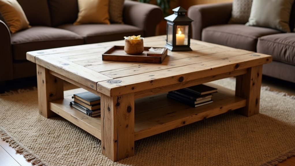 rustic distressed pine table
