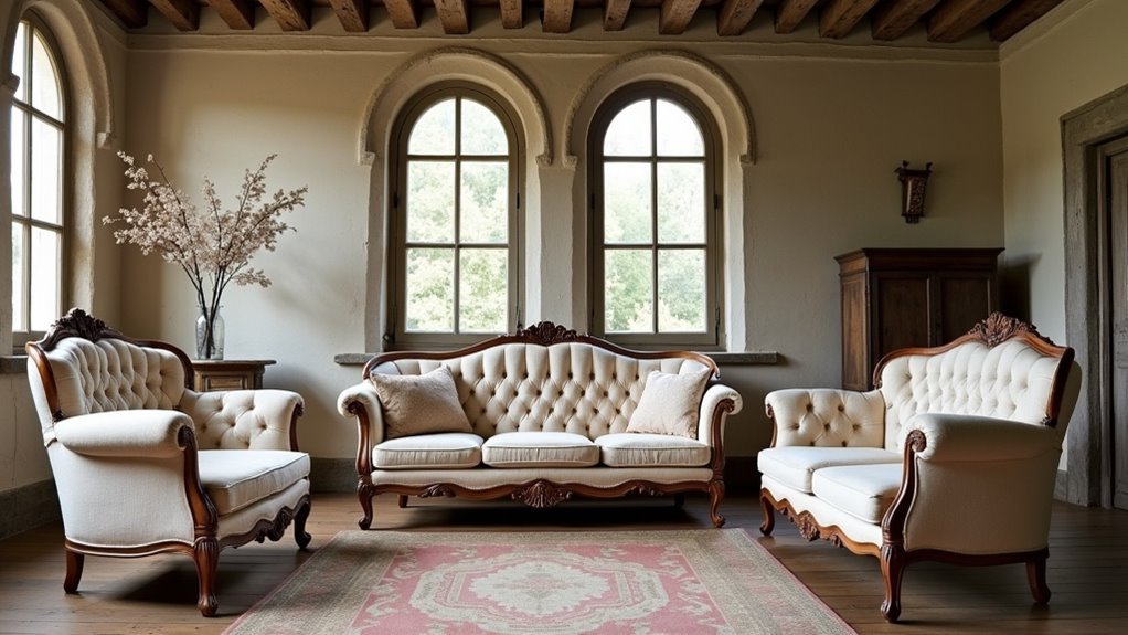 rustic elegance in upholstery