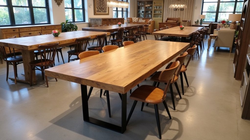 rustic farmhouse dining tables