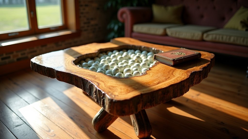 rustic golf themed coffee tables