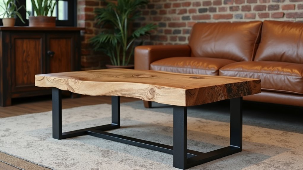 rustic industrial coffee table