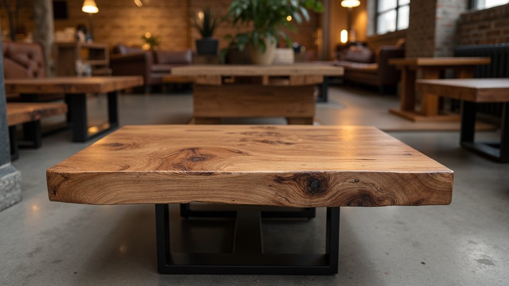 rustic industrial coffee table