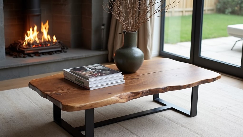 rustic industrial coffee table