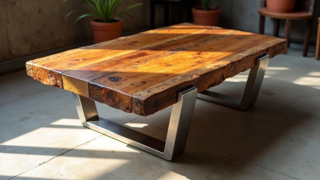 rustic industrial coffee tables