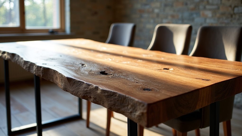 rustic industrial dining table