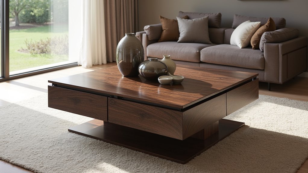 rustic lift top coffee table