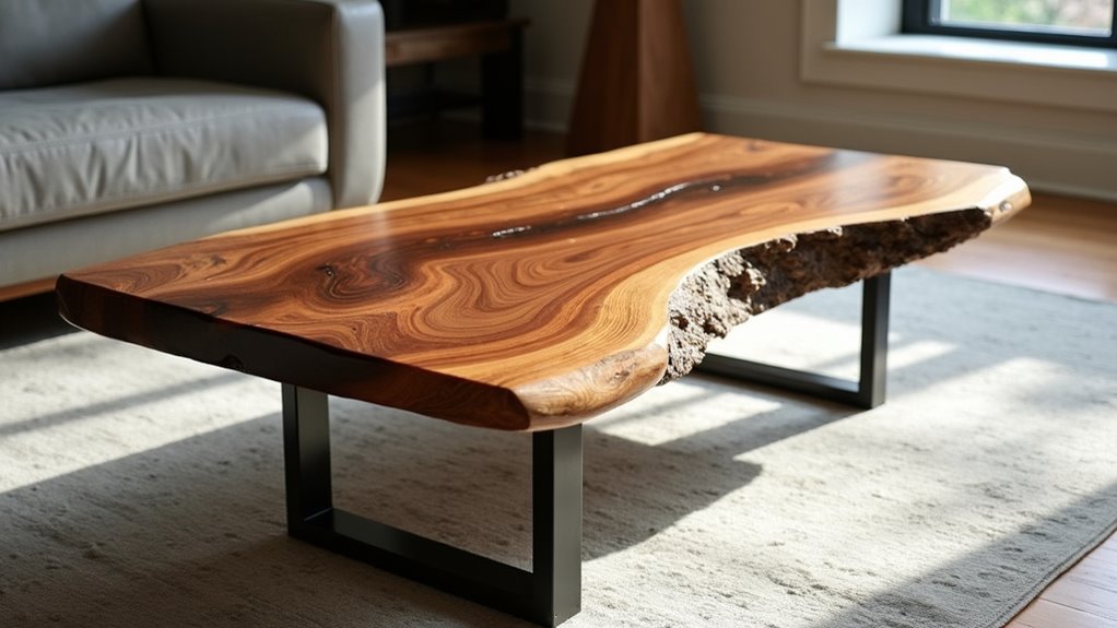 rustic live edge coffee tables
